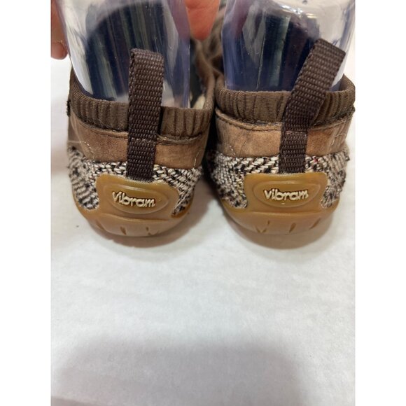 Merrell Delight glove wool Bracken Womens Patchwork Flats Brown & Plaid Slip-On - Picture 6 of 8